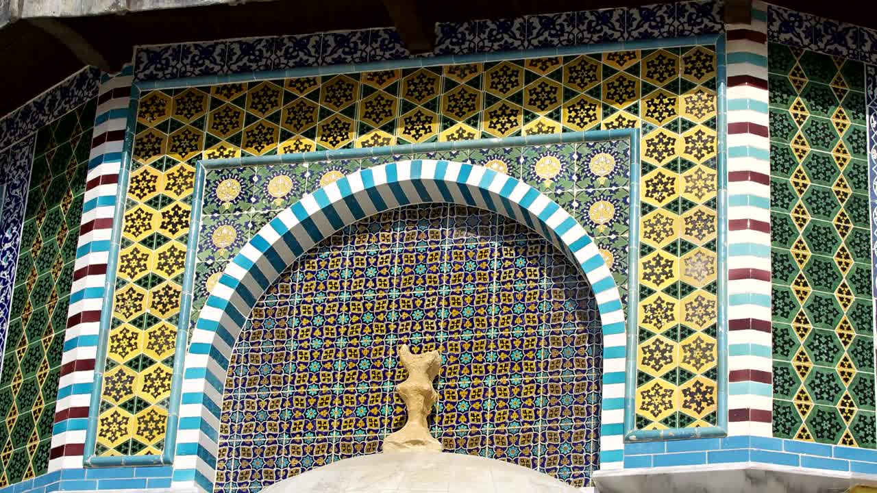 detalles de la mezquita de al-aqsa (cúpula de la roca) en la ciudad vieja de jerusalén, israel