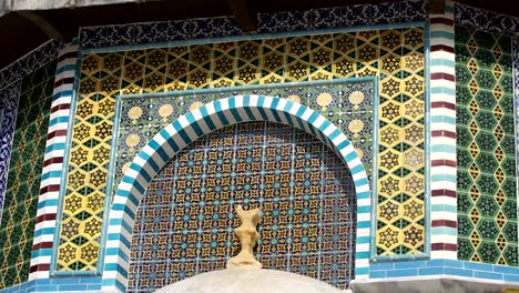 details mosque of al-aqsa (dome of the rock) at old town - jerusalem, israel