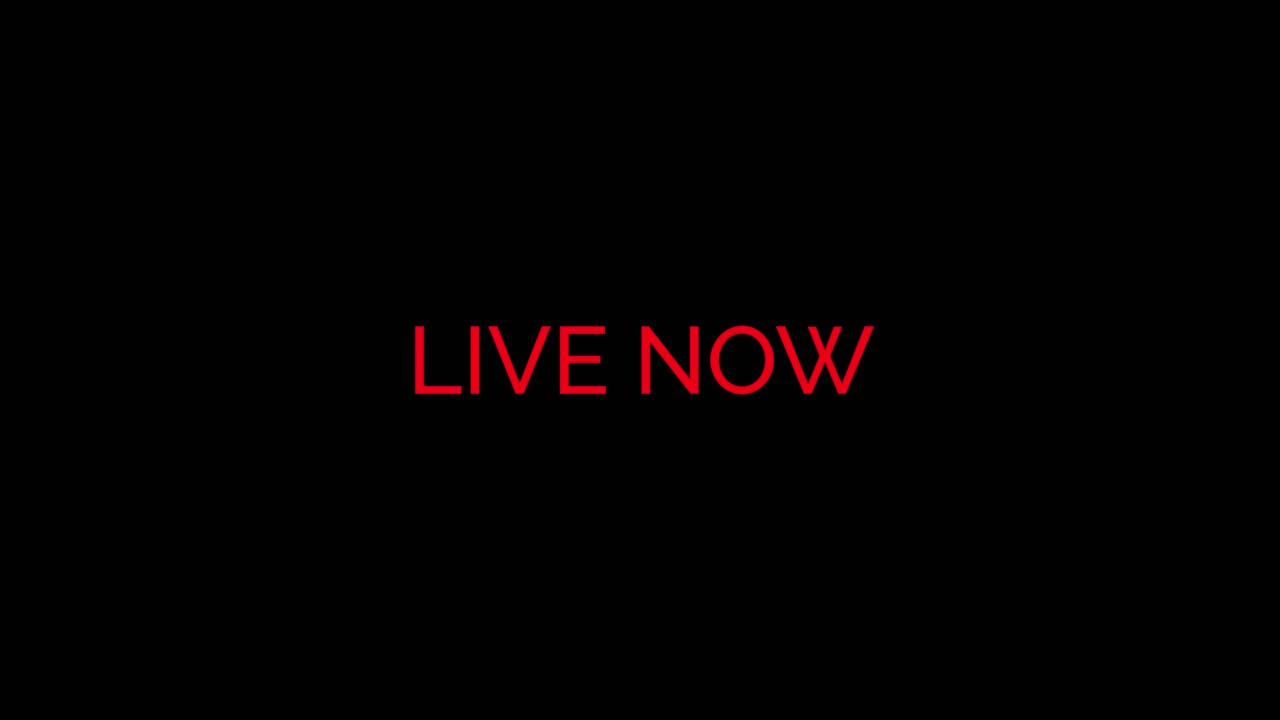 Live nu-tekst med glitch-effekt på sort baggrund