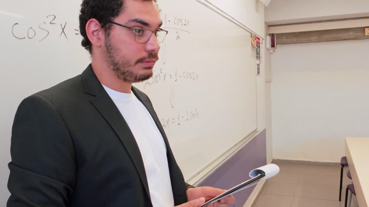 Business Strategist Outlining a Complex Formula