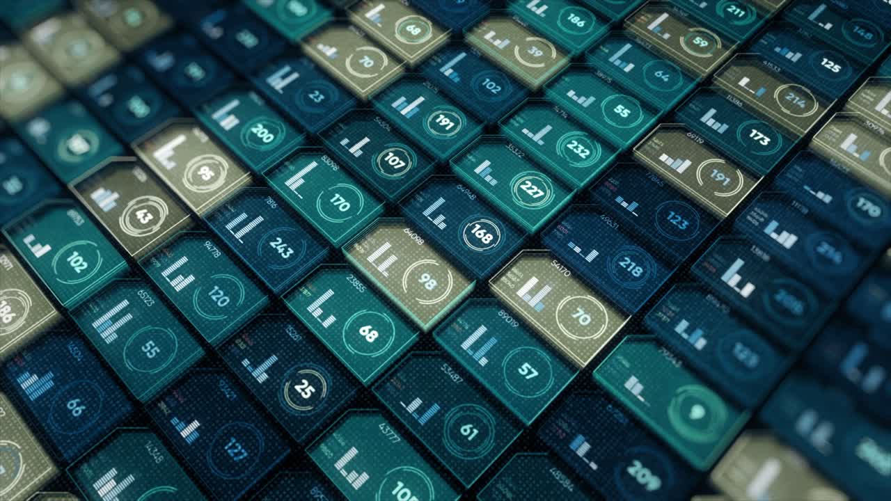 Futuristic Data Dashboard Interface