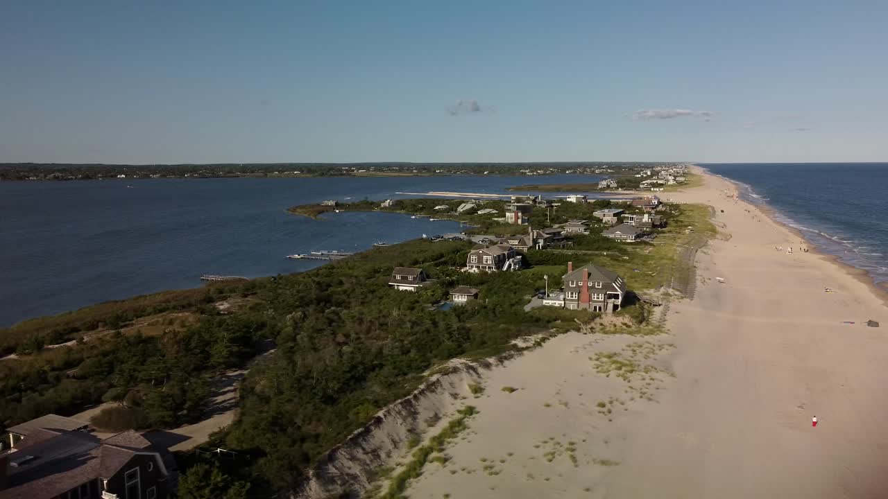 Veduta aerea di Southampton Beach, Long Island, New York