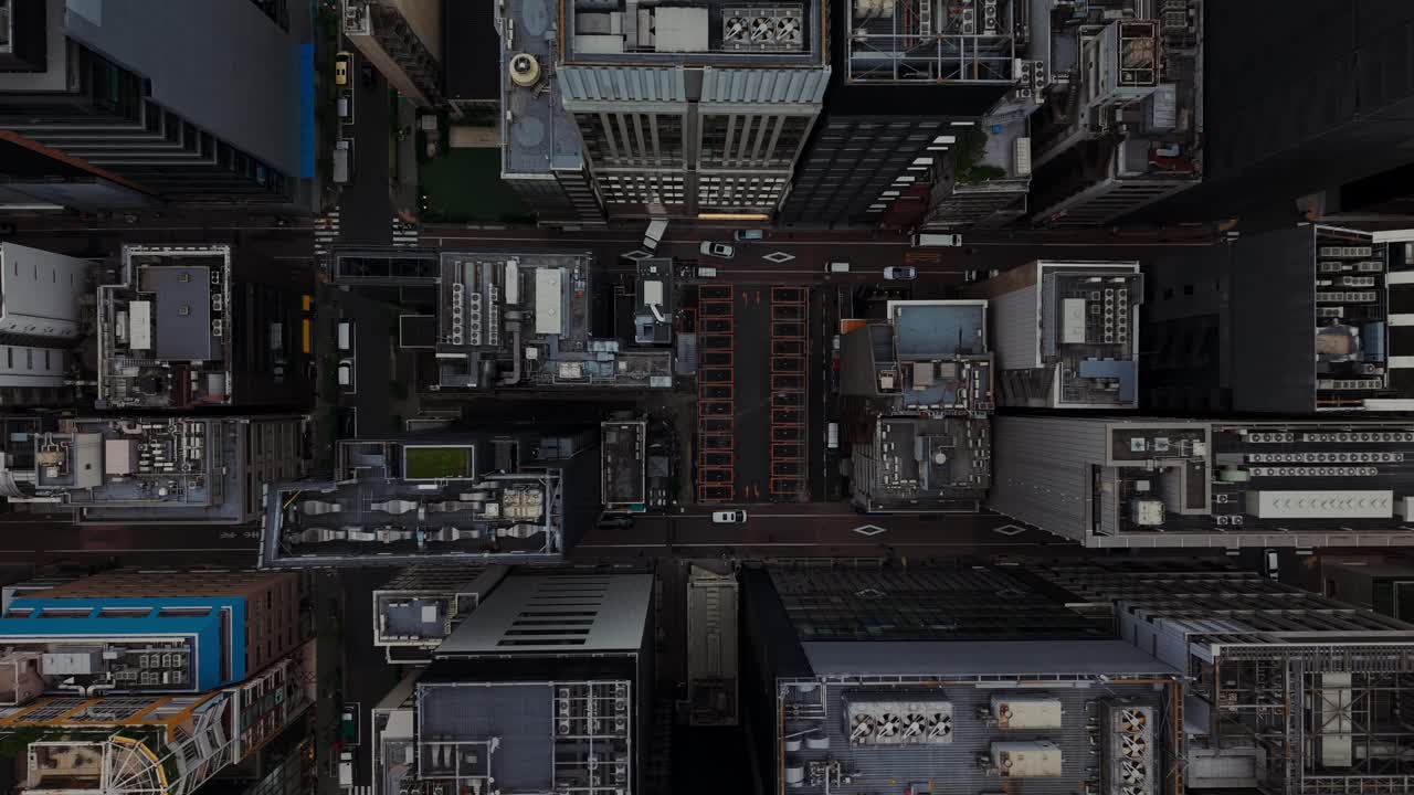 vista aérea de los edificios y calles de la ciudad