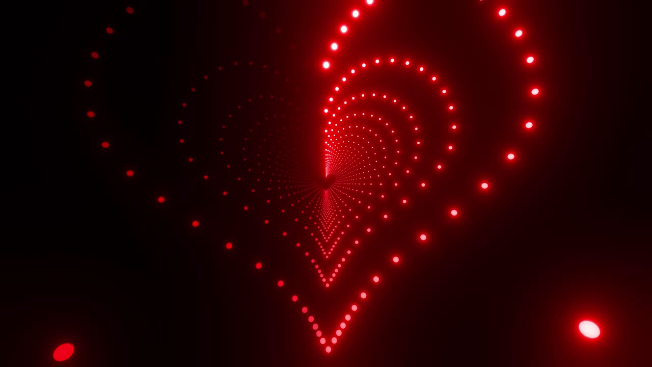 Red Heart Tunnel Lights