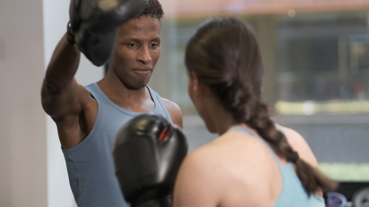 sesión de entrenamiento de boxeo