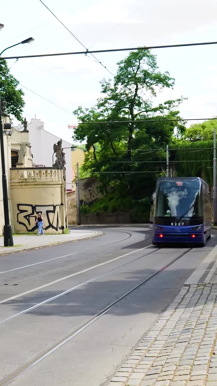 프라하 시의 트램