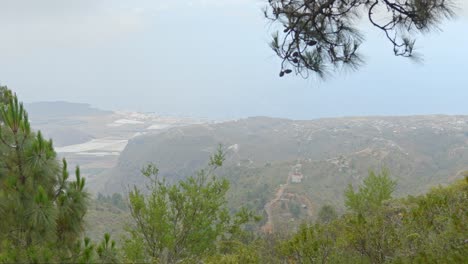 tenerife mountain volcano vista: slow-motion island panorama