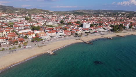 nikiti beach with the amazing crystal clear sea water