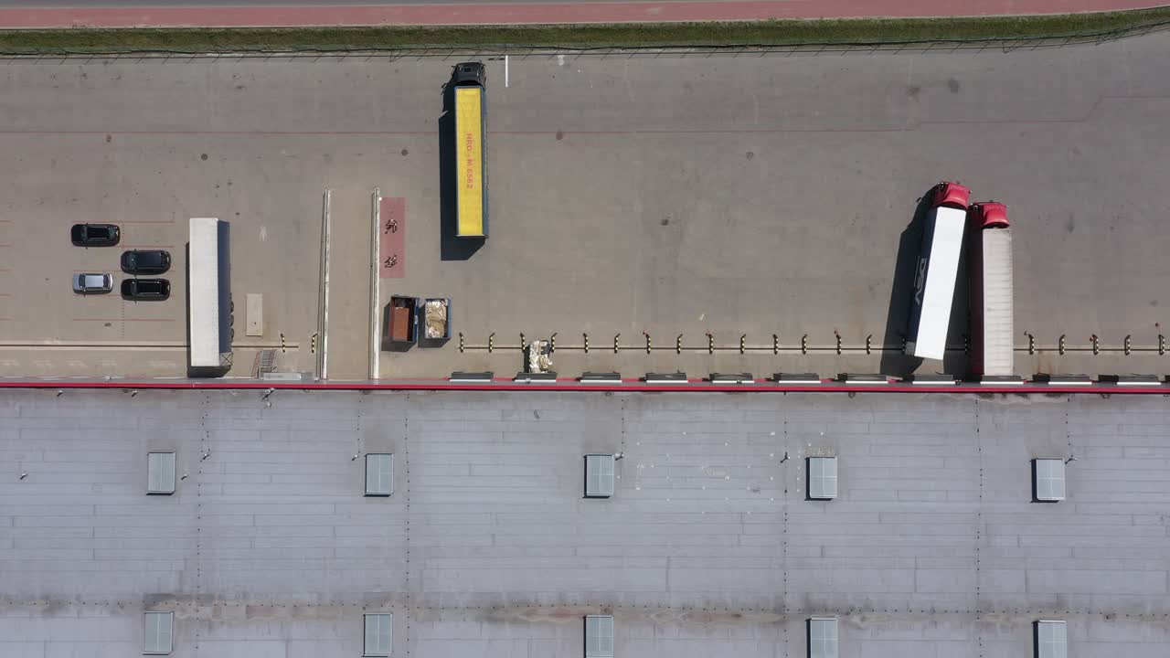 Aerial footage of large industrial complex. Drone View