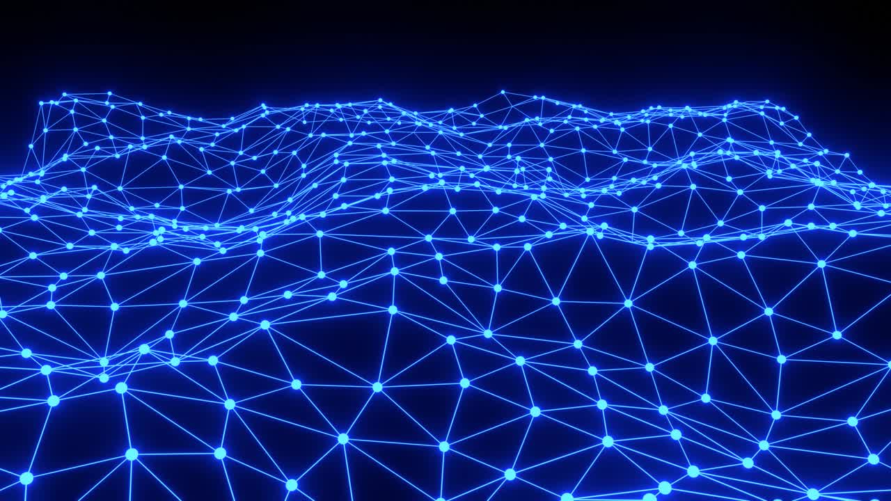 Triangle plexus geometric background