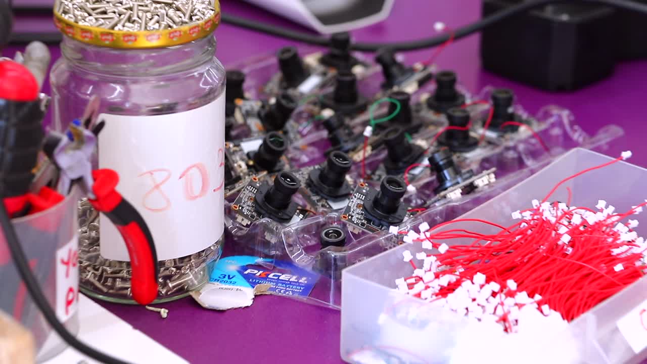 los materiales de la placa base de cerca