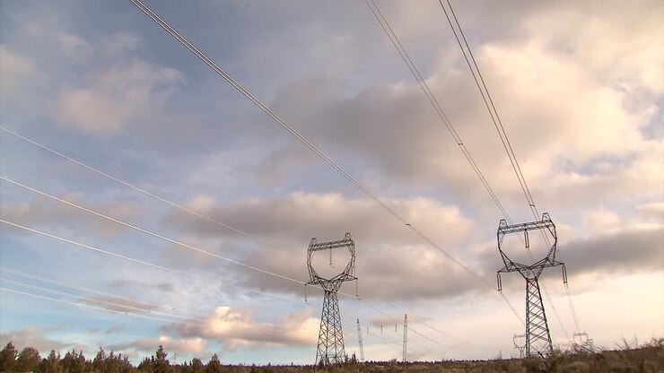 OVERHEAD POWER LINE TRANSFORMERS IN THE MIDDLE OF NO WHERE