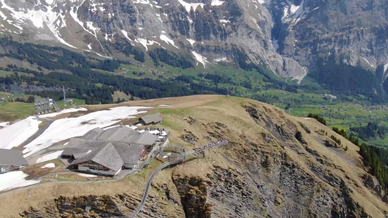 Breathtaking mountain views from a scenic overlook in summer