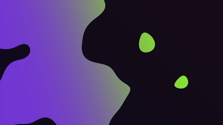 Gradient purple and green liquid