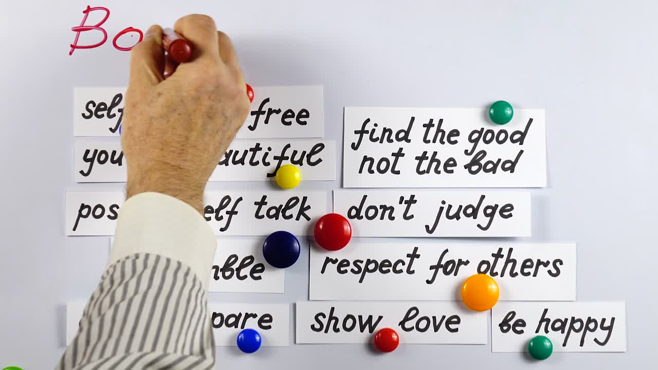 사회적 운동에 대한 프레젠테이션: 색 자기판에 몸이 긍정적입니다.