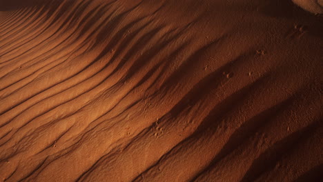 close-up view of desert sand ripples