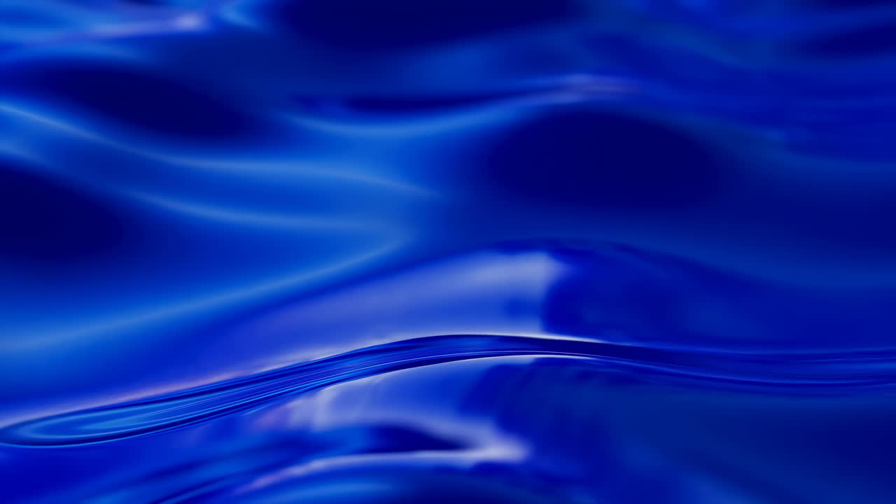 Superficie liquida blu dinamica con onde fluide