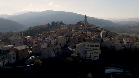 Mandela,-Italy-skyline-with-drone-video-moving-forward