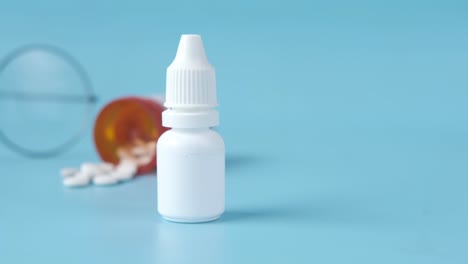 eye drops and pills