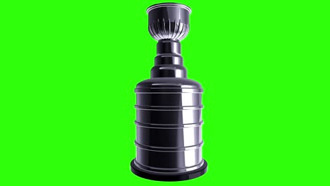 hockey world championships generic trophy on a green background