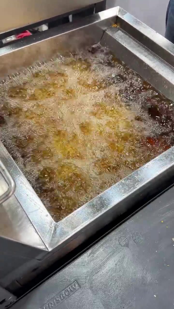 Deep Frying Food in a Commercial Kitchen Fryer
