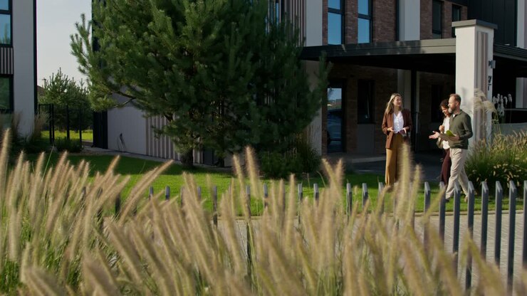 Couple looking at a new home