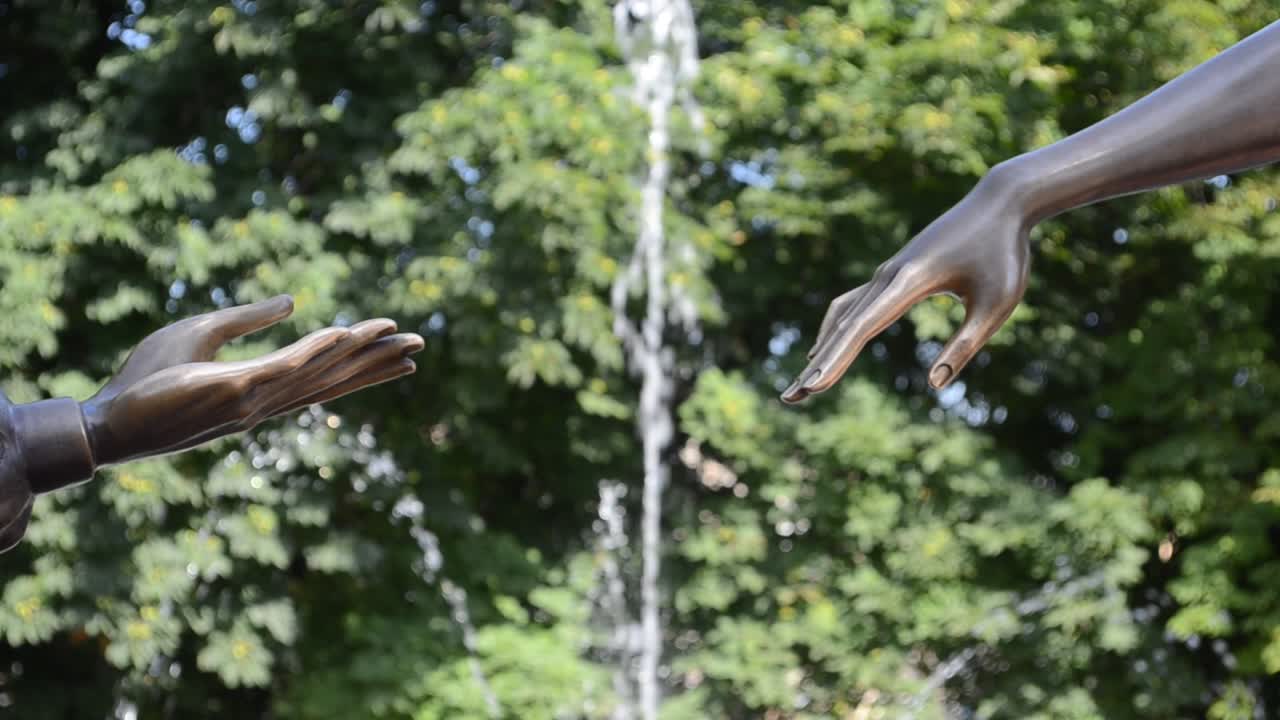 Love hands. Shooting with conducting