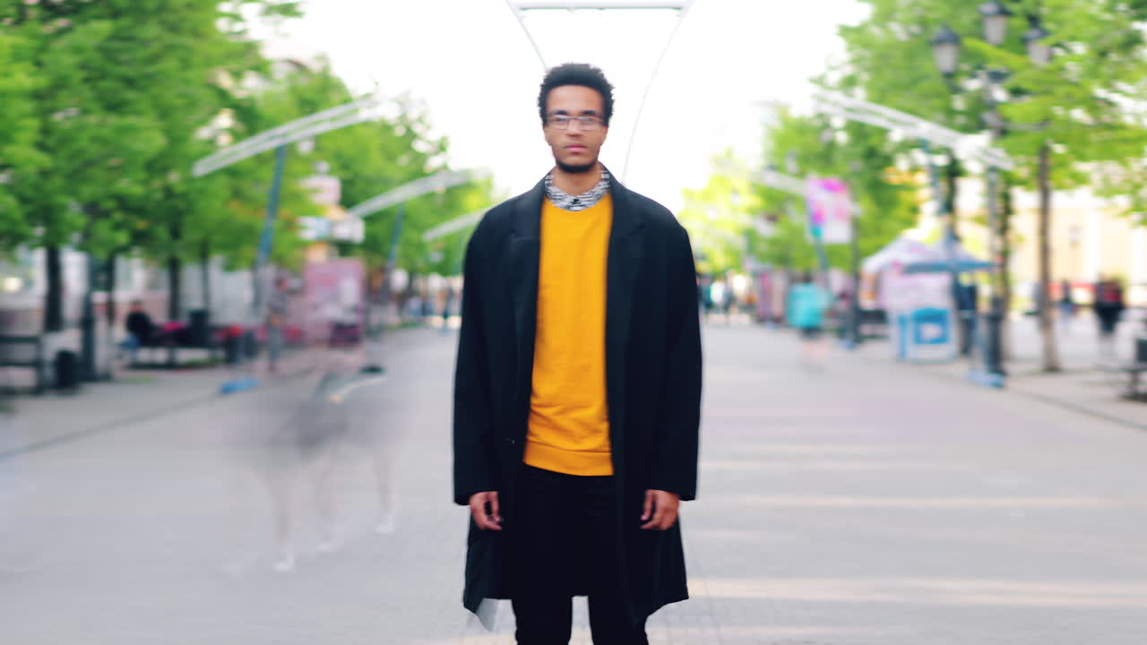 Man in Stylish Streetwear