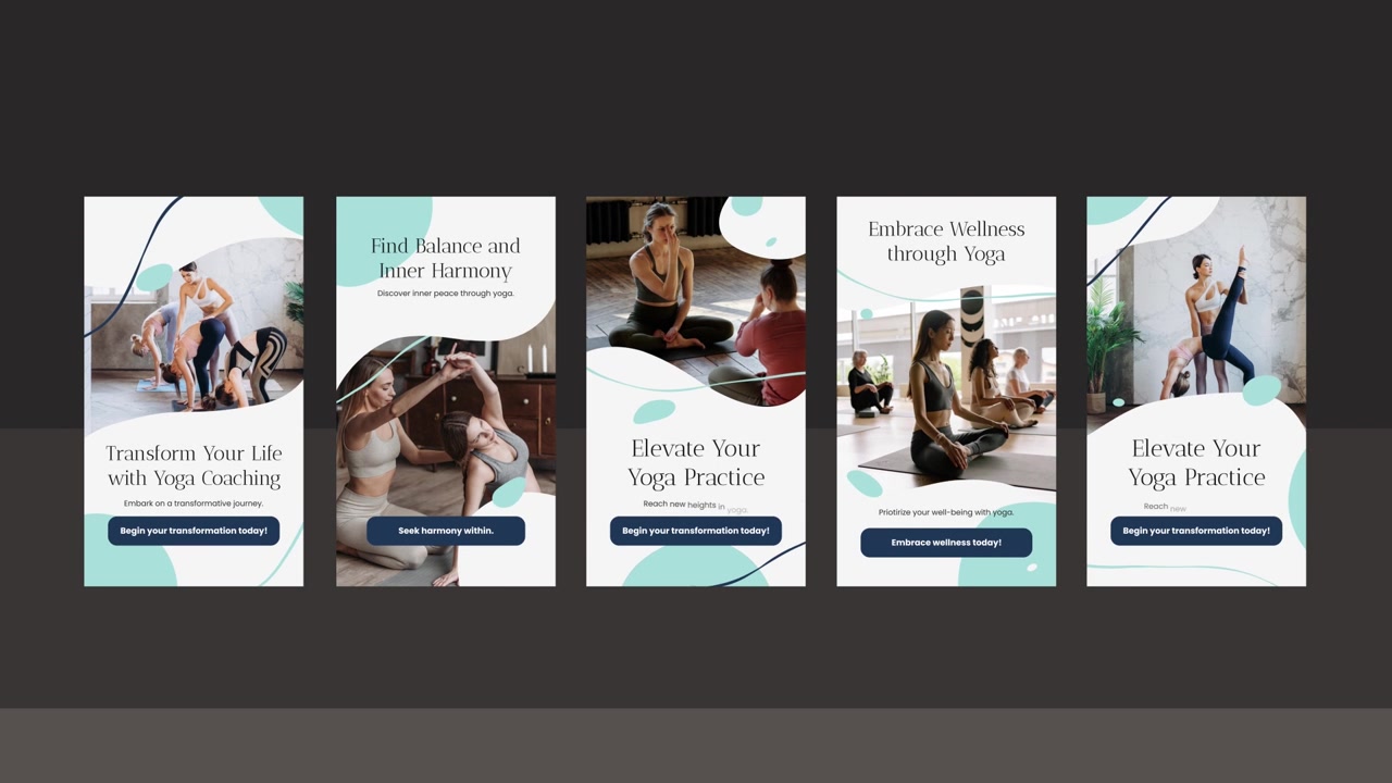 Yoga and Wellness Coaching Ad Templates