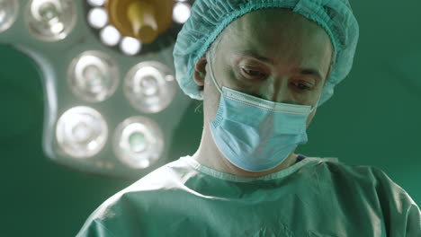 a surgeon in an operating room