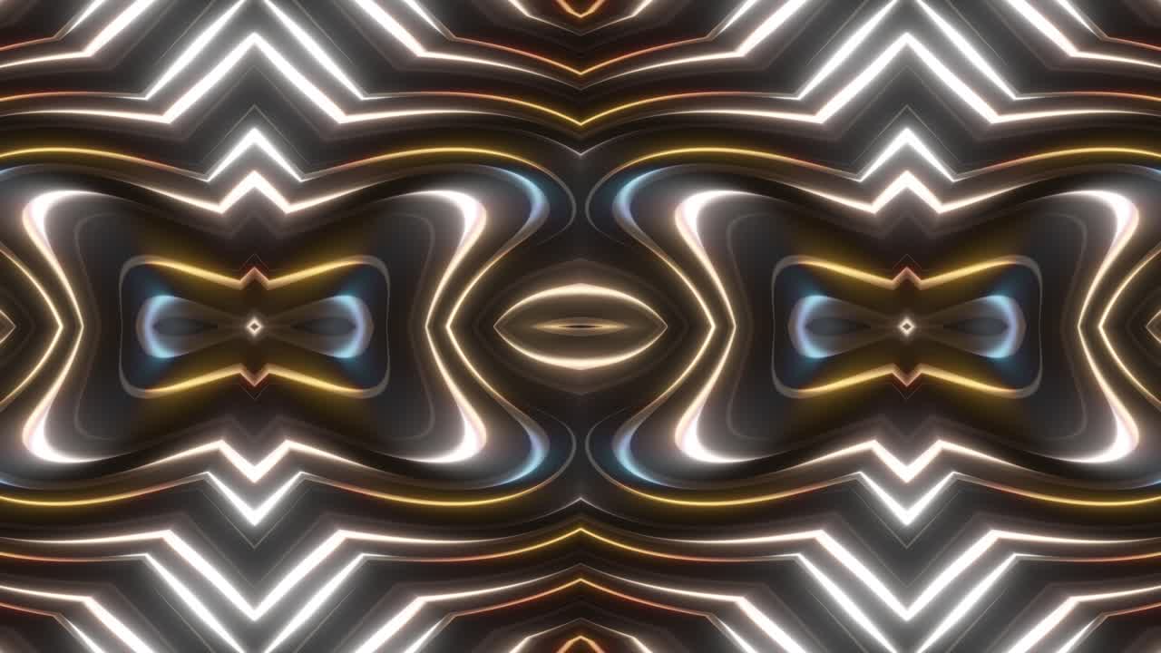 Abstract Glowing Symmetrical Pattern