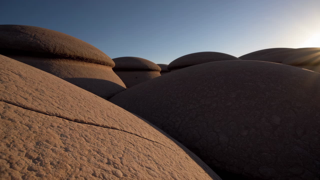 Unique Rock Formations in a Desert Landscape