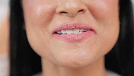 closeup of indian woman talking