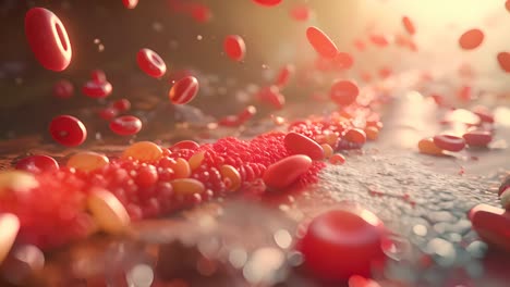 red blood cells in circulation