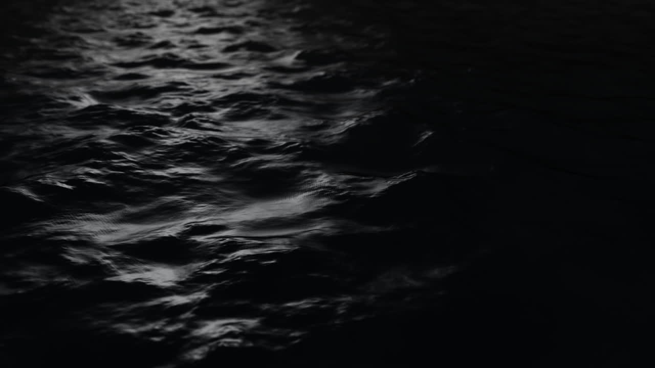 Sfondo in loop continuo con lussuose onde d'acqua nere