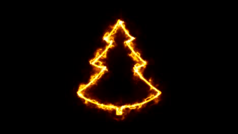 abstract background with christmas tree sign