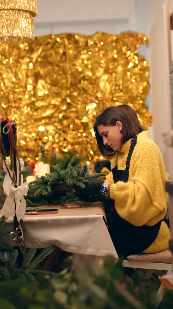 Crafting a Christmas Wreath