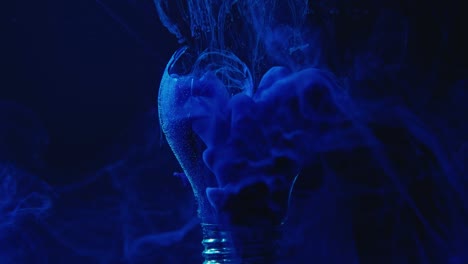 color vapor flow phantom blue steam light bulb