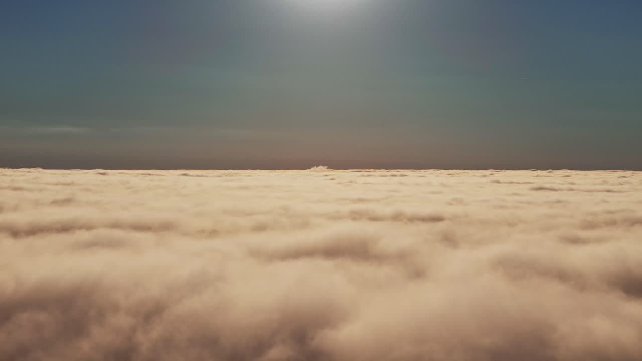 사우스 캐롤라이나 주 그린빌 위의 구름의 공중 풍경