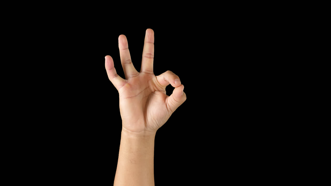 Hand Showing Ok Sign