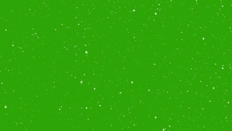 nieve cayendo en el fondo de la pantalla verde