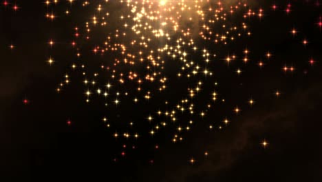 el fondo de las estrellas brillantes que caen