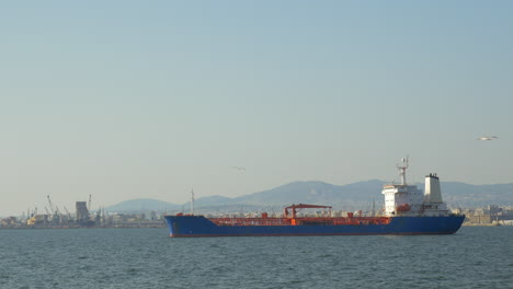 cargo ship in the sea