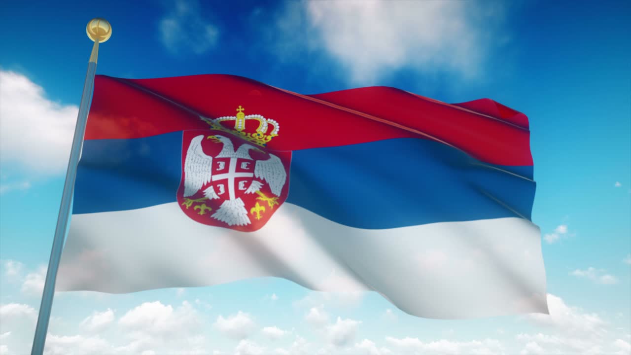 4k 세르비아의 매우 상세한 발 loopable