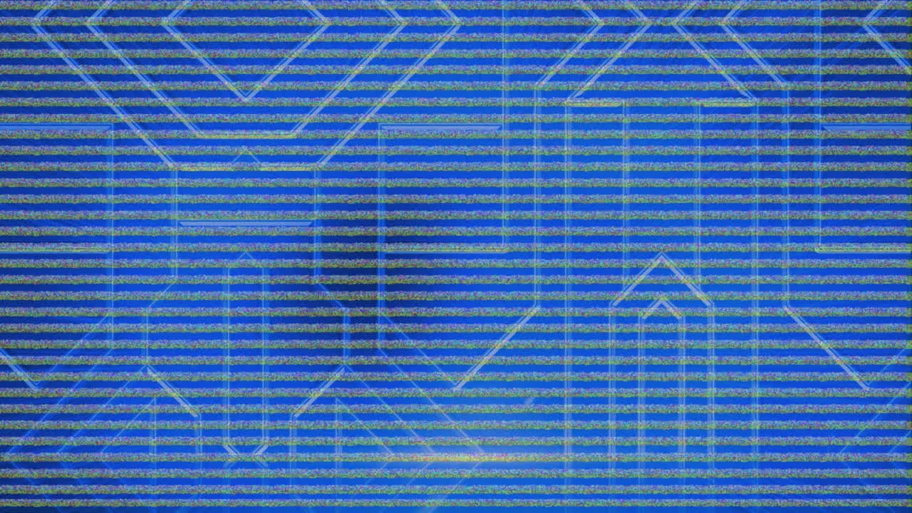 animación de chisporroteo en fondo azul