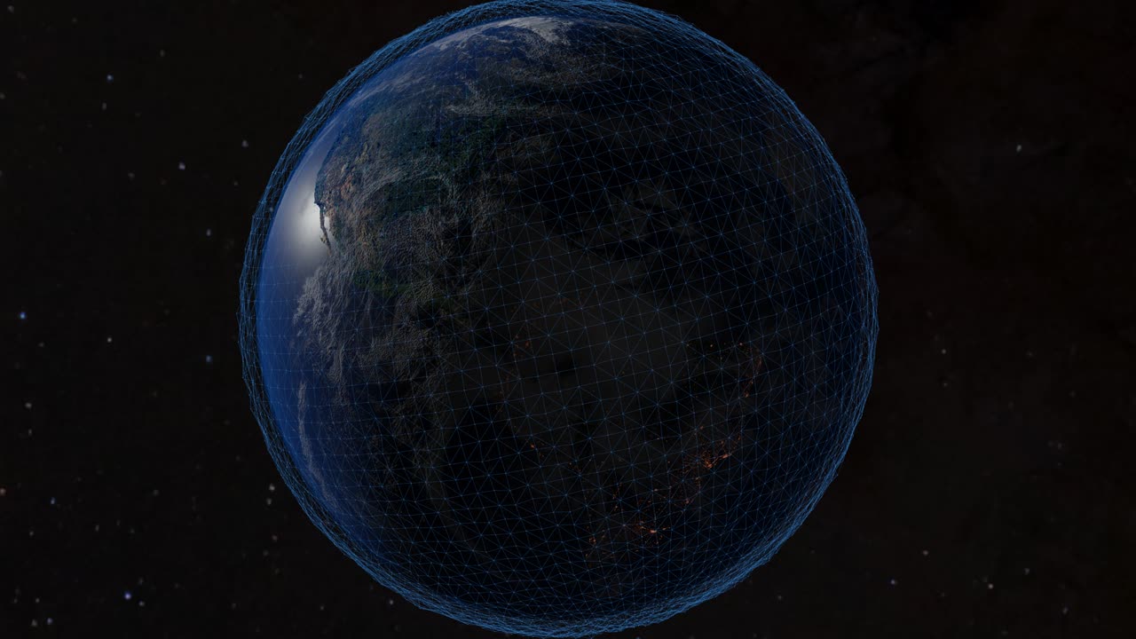 회전하는 지구입니다.