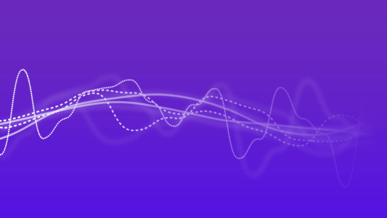 파란색 배경에 데이터 처리 및 다이어그램의 애니메이션