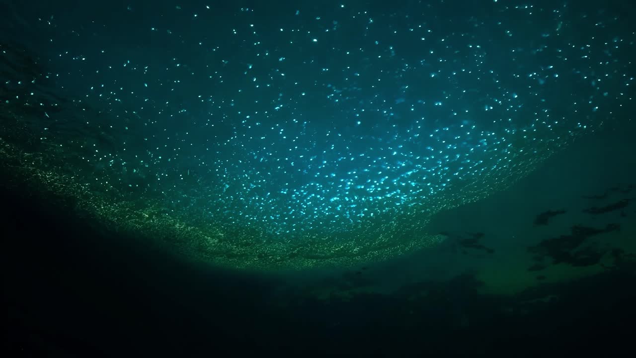 바다의 생물광광 (bioluminescence)