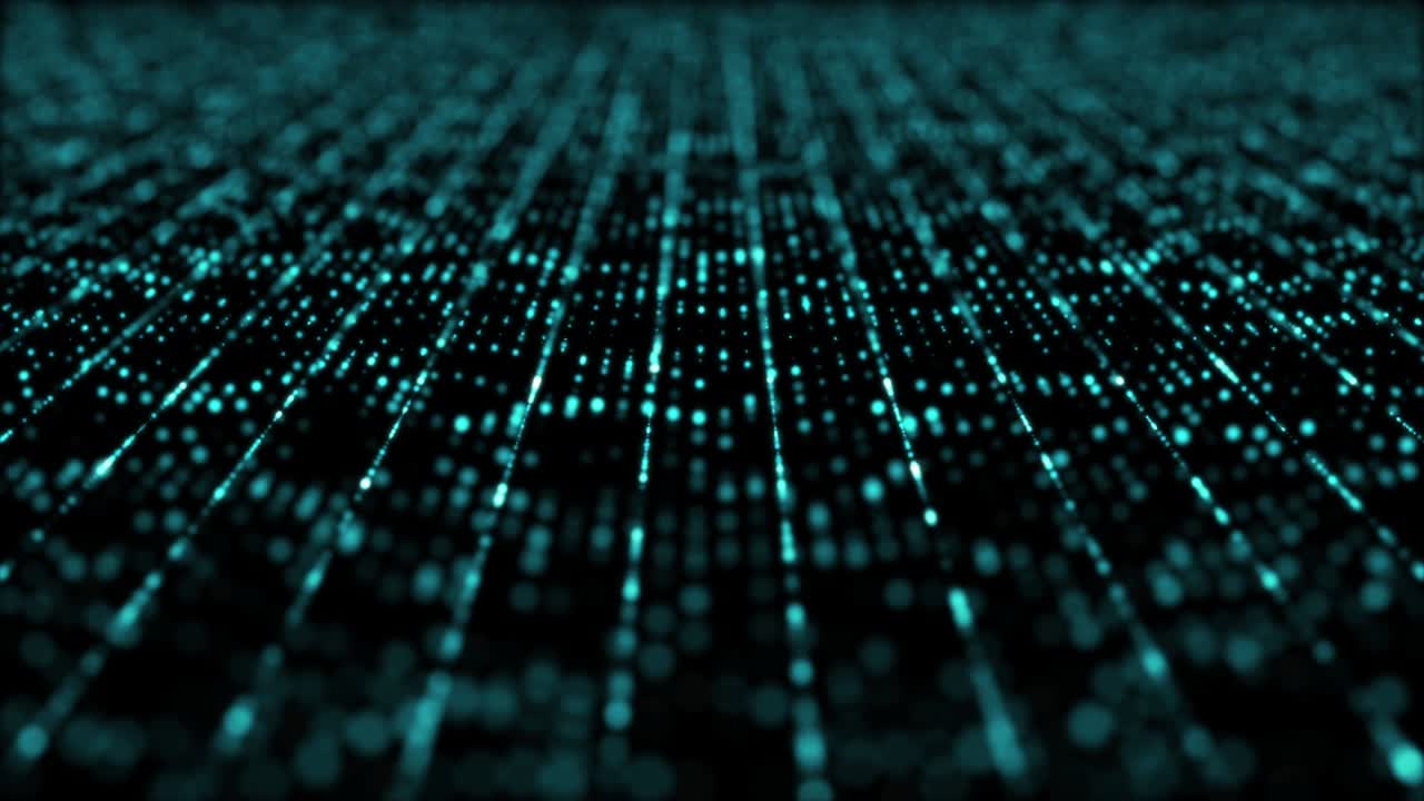 Futuristic Matrix Particles Grid Background