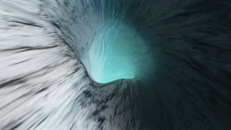 Reversing-Seamless-Motion-Inside-Infinite-Frozen-Ice-Cave-Tunnel